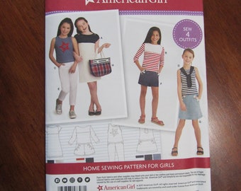 AMERICAN GIRL PATTERN Makes 4 Outfits Sizes 3, 4, 5, 6, 7, 8 Simplicity 8398