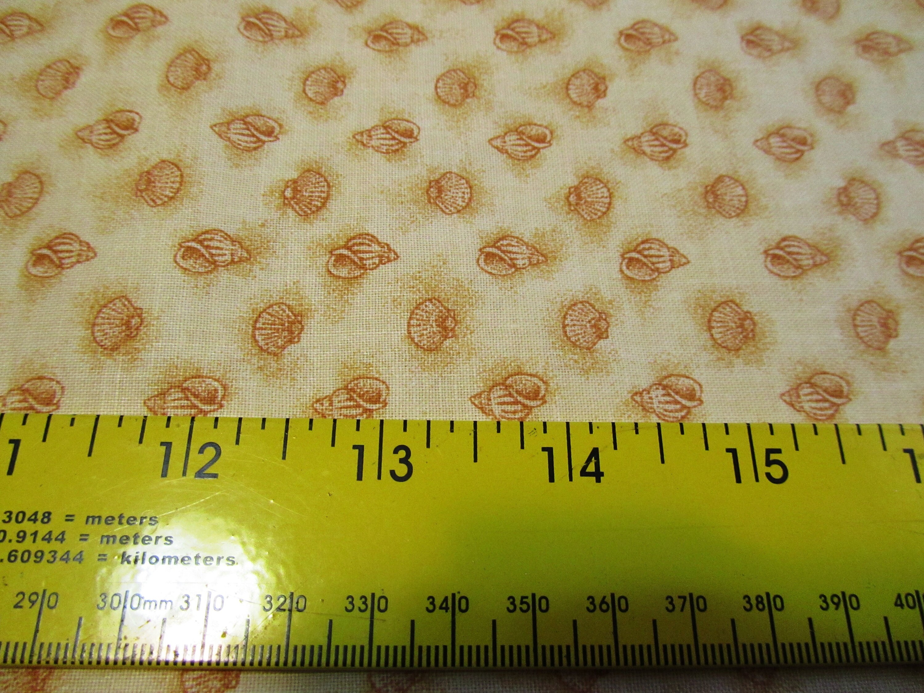 SEASHELL FABRIC High Quality Quilting Cotton 1/2 Yd X 45 Etsy