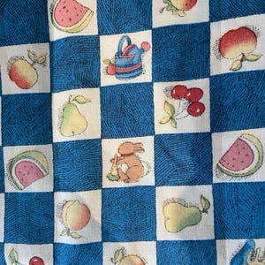SUSAN WiNGET TiNY SQUARES Vintage Coordinating Fabric from 1994 design #1882 Sold by the 1/2 Yard 45&quot; wide