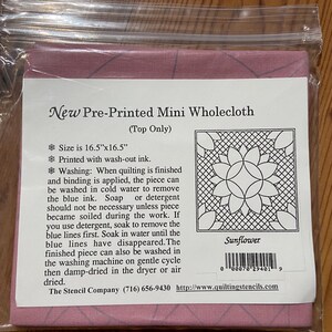 GIRASSOL DE TECIDO INTEIRO para BORDAR 16,5&quot; Tecido Quadrado Pré-Impresso Mini Colcha Quadrada Design de Girassol