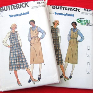 FF DRESS and JUMPER Pattern in Half Sizes Butterick 6336 16-1/2 to 22-1/2 Unused Uncut image 1