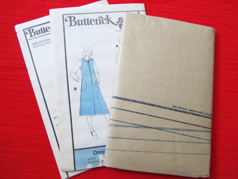 FF DRESS and JUMPER Pattern in Half Sizes Butterick 6336 16-1/2 to 22-1/2 Unused Uncut image 5