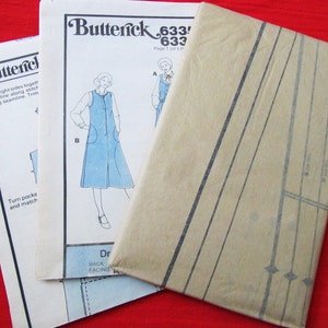 FF DRESS and JUMPER Pattern in Half Sizes Butterick 6336 16-1/2 to 22-1/2 Unused Uncut image 3