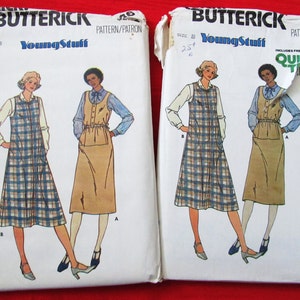 FF DRESS and JUMPER Pattern in Half Sizes Butterick 6336 16-1/2 to 22-1/2 Unused Uncut image 4