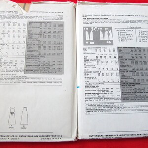 FF DRESS and JUMPER Pattern in Half Sizes Butterick 6336 16-1/2 to 22-1/2 Unused Uncut image 2