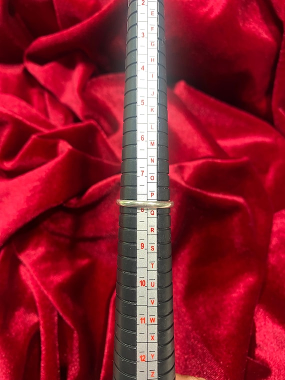 Vintage Translucent Amber Ring: Sterling Silver B… - image 8