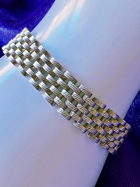 Vintage Milor Italian Sterling Silver Woven Bracelet. - Etsy