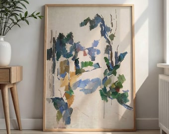 Study of Trees by Paul Cézanne: Post Impressionist Landscape Art Print