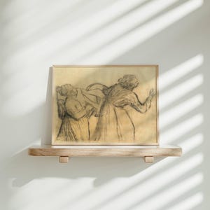Laundress Carrying Linen by Edgar Degas: Minimalist Impressionist Figure Study imagen 8