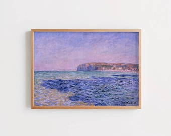 クロード・モネの海景アート プリント: エトルタ フランス
