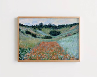 Claude Monet, Poppy Field in a Hollow Near Giverny, 1885 | Art