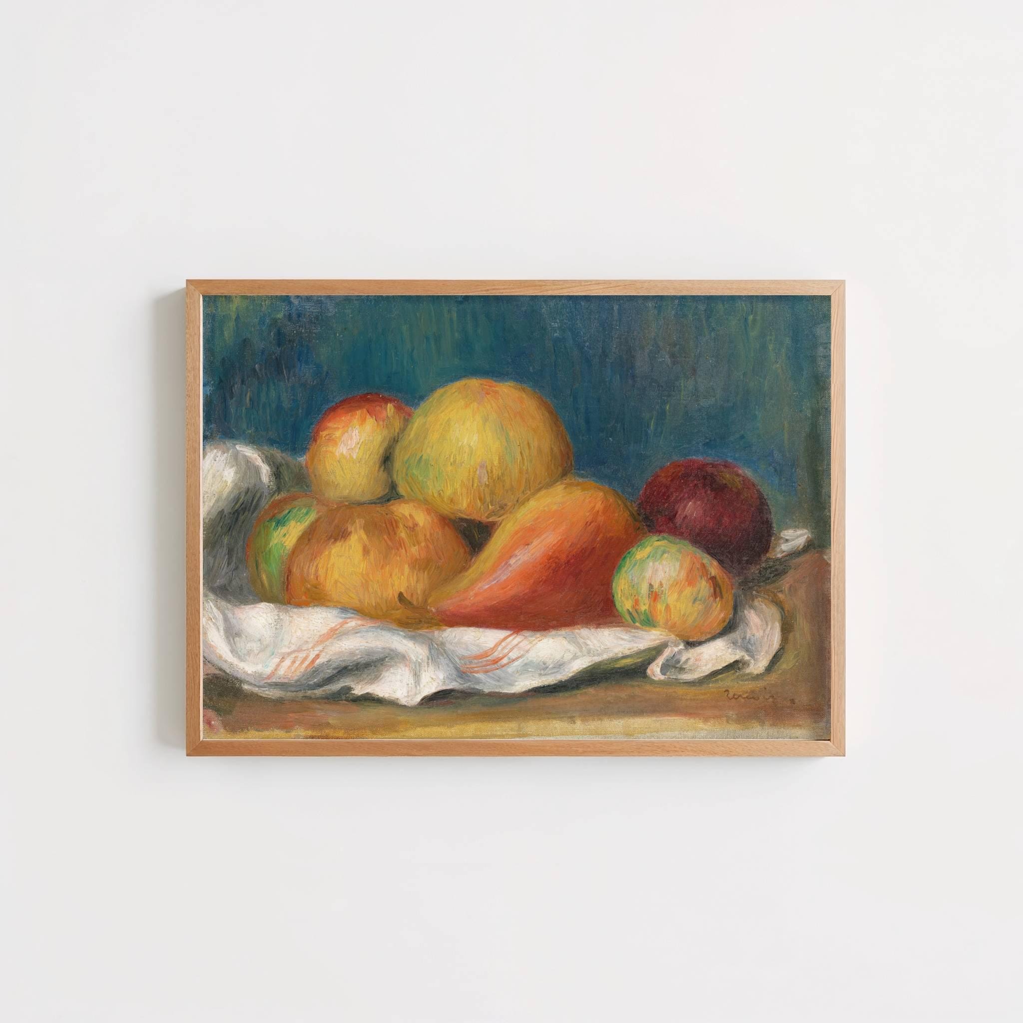 Nature Morte Aux Pommes Et a Poire by Pierre-auguste Renoir