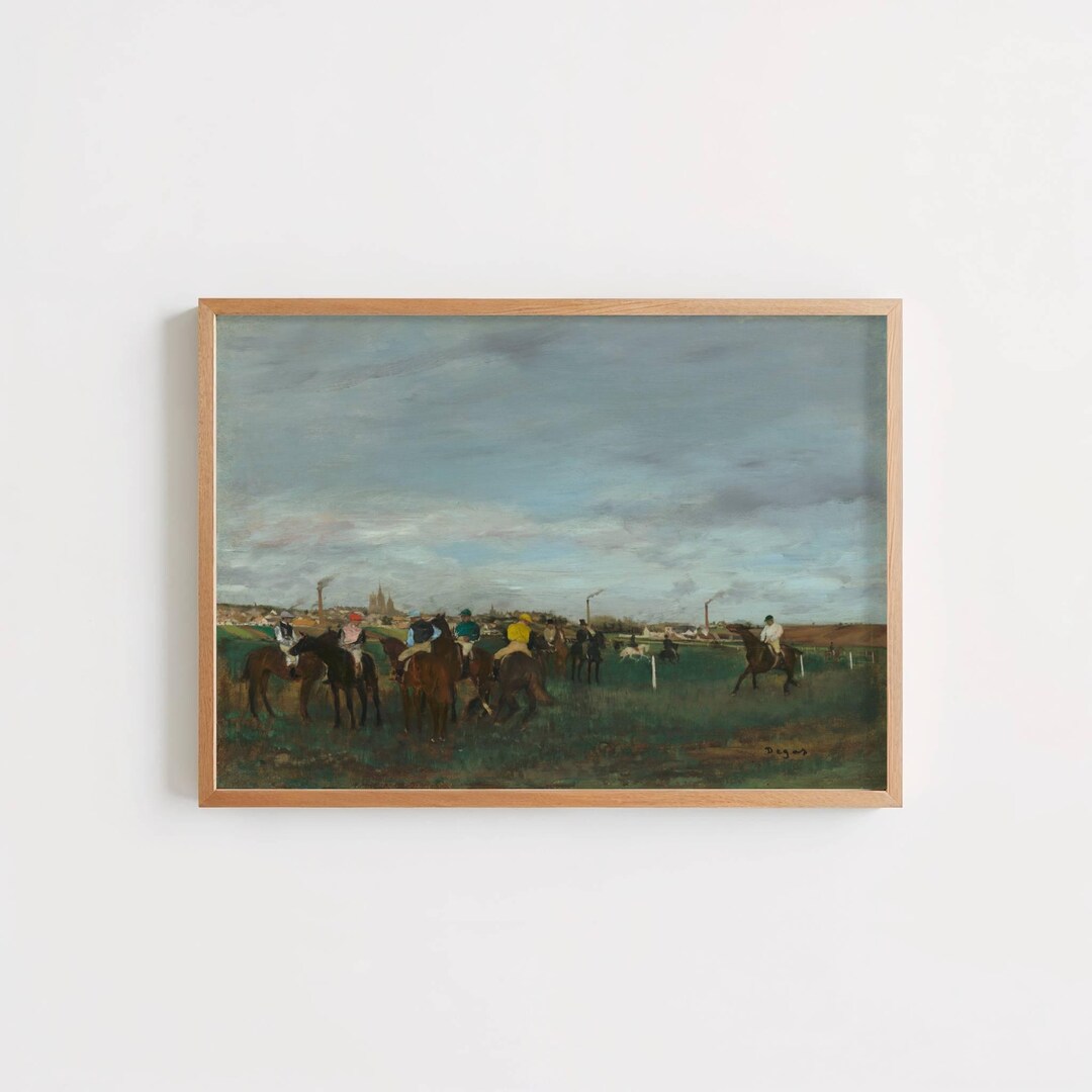 The Races by Edgar Degas: Impressionist Equestrian Fine Art Print - Etsy