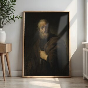 Saint Peter Holding the Keys Rembrandt Dutch Golden Age Portrait