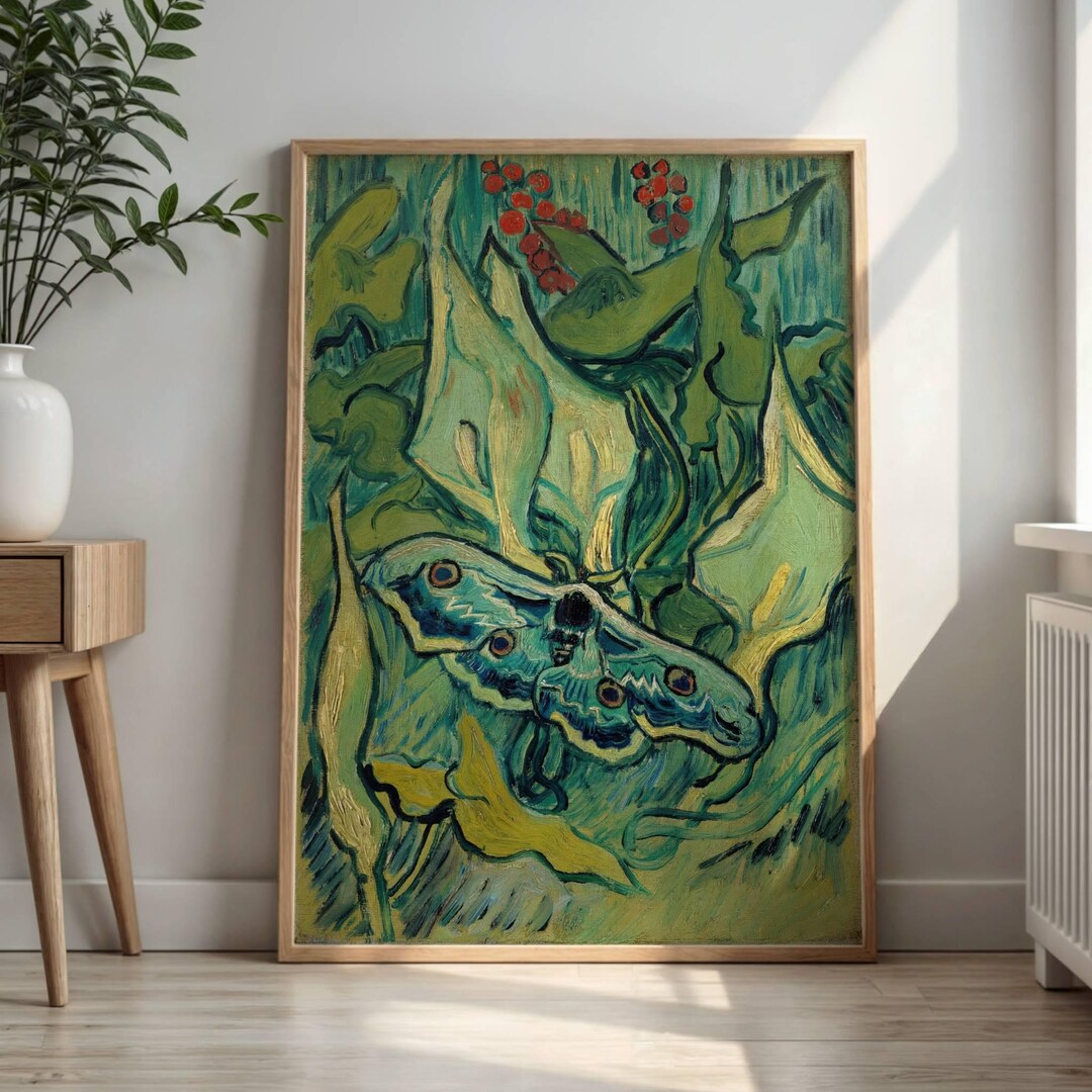 Emperor Moth by Vincent Van Gogh: Post Impressionist Nature Wall Art - Etsy