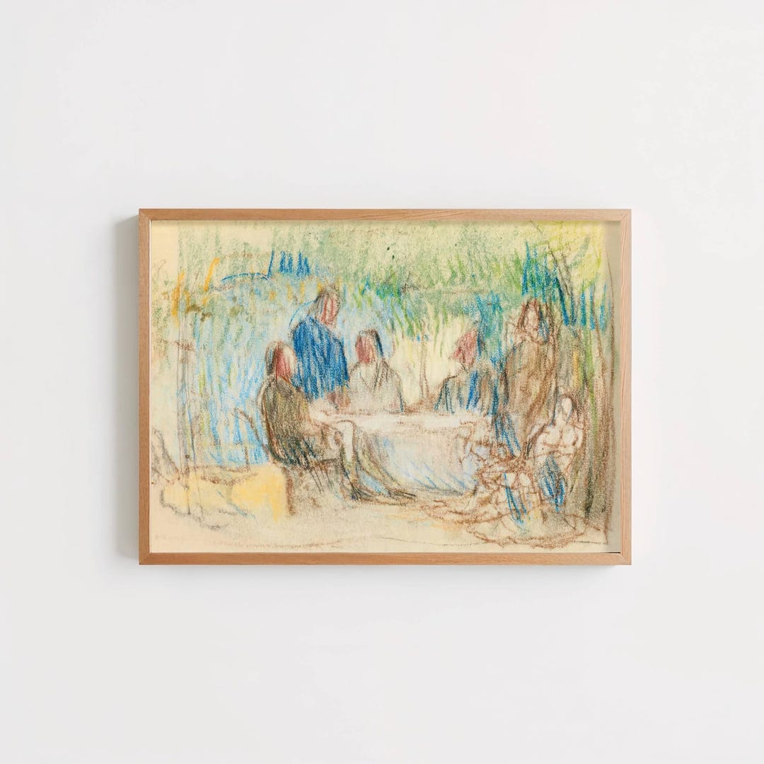 Autour de la table de Paul Cézanne : affiche d'art post-impressionniste ...