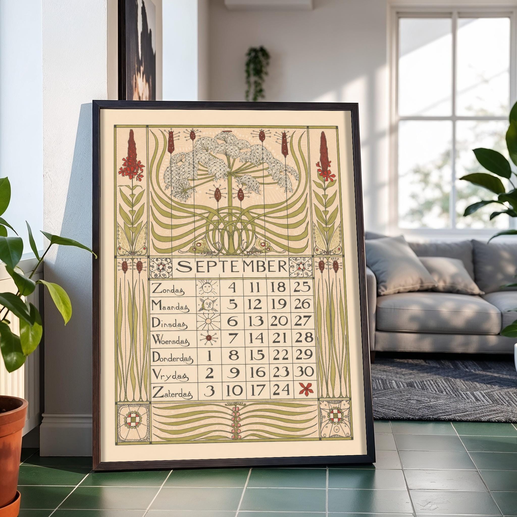 1898 Calendar - Etsy