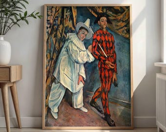 Shove Tuesday by Paul Cézanne: Post Impressionist Commedia Dell Arte Poster