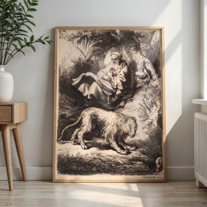 Saint Jerome Reading in the Wilderness with His Lion Rembrandt Dutch Golden Age