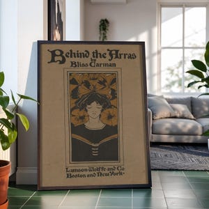 Ethel Reed Behind the Arras c. 1895 American Art Nouveau Book Advertising Poster