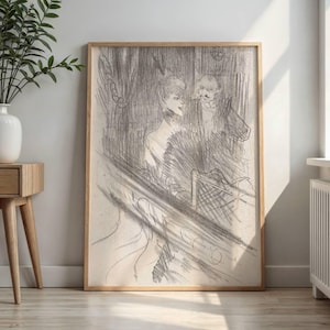 Le Baron Moïse Laloge by Henri de Toulouse-Lautrec: Belle Époque cabaret sketch