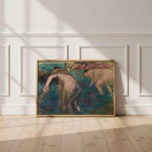 Femmes Au Bain by Edgar Degas: Impressionist Bather Fine Art Poster image 6