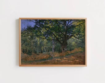 Monet Road in the Forest of Fontainebleau Print: Vintage French