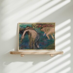 Femmes Au Bain by Edgar Degas: Impressionist Bather Fine Art Poster image 8