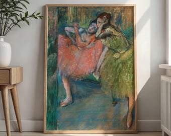 Danseuses Au Foyer by Edgar Degas: Impressionist Ballet Fine Art Poster