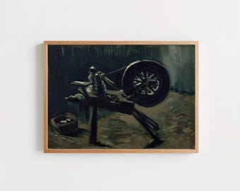 Bobbin Winder by Vincent van Gogh: Rustic Post Impressionist Still Life Poster