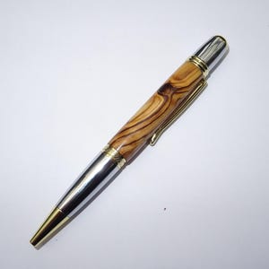 Holy Land Wooden Ballpoint Pen - Hand Turned from Bethlehem Olive Wood