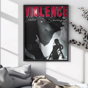 Violet Sorrengail, Fourth Wing Inspired Digital Poster, Wall Art Poster.