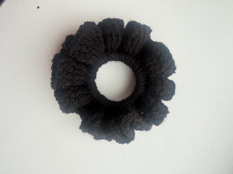 Crochet Ruffle Scrunchies- Single Colours and Two-Colours image 12
