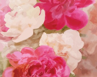 Peony in Watercolor