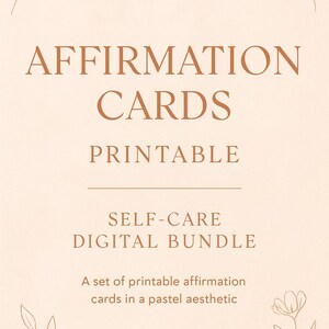 Affirmation Cards Printable – Self-Care Digital Bundle
