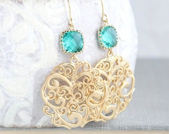 polymer clay jewel tone dangle earrings PALOMA winter earrings