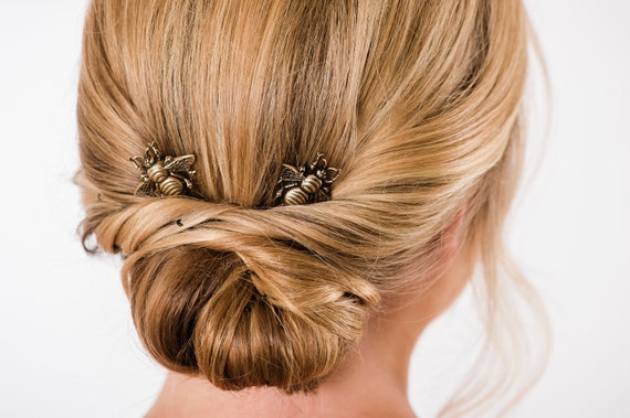 Bee Bobby Pins Honey Bee Hair Accessories Bumblebee Hair Clips Etsy