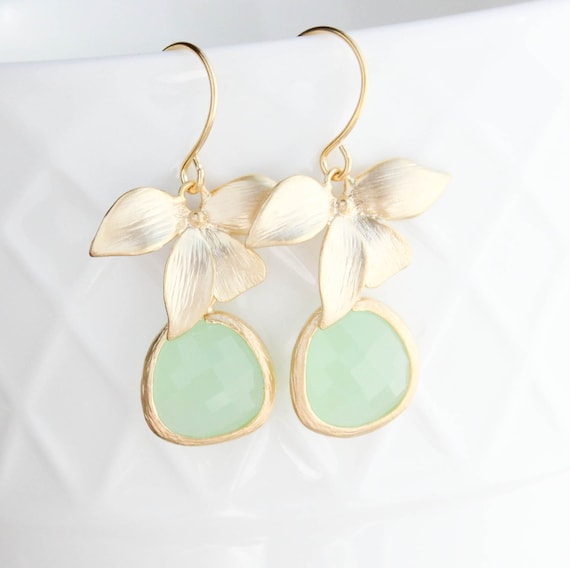 Orchid clearance drop earrings