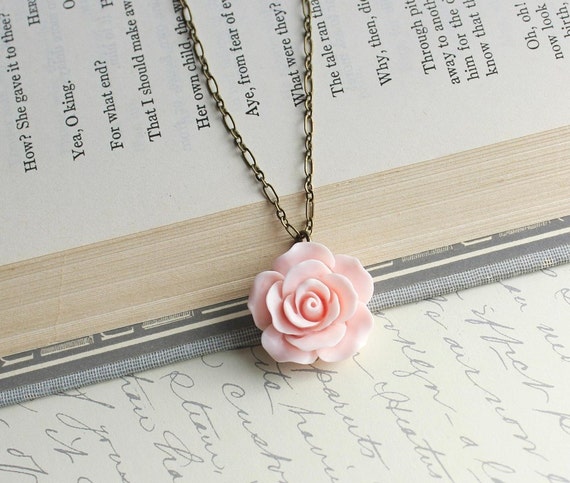 Etsy rose necklace deals