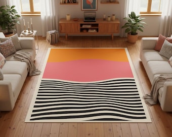 Modern Colorful Rug – Vibrant Art Carpet