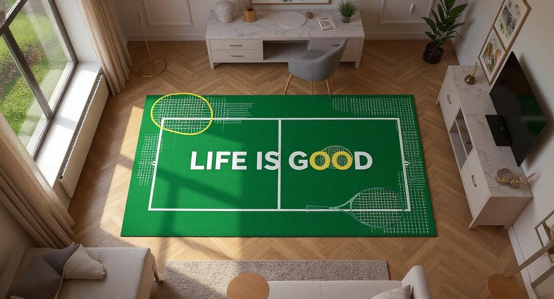 Tennis Court Rug, Sports Lover Home Decor - Etsy Australia