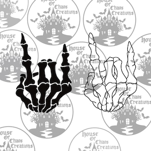 Mains squelettiques PNG
