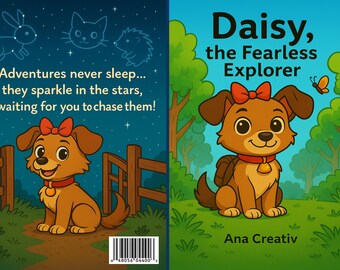 Daisy the Fearless Explorer – Kids Coloring Story & Activity Book | Printable PDF, Adventure for Children
