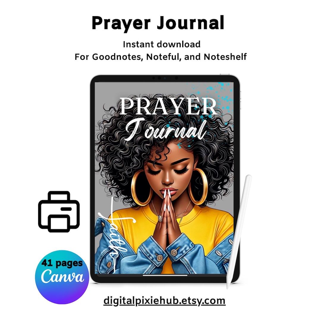 Prayer Journal: Digital Christian Planner for Women With MRR PLR - Etsy