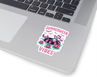 Summerween Kiss-Cut Stickers: Halloween Decor, Laptop Decals