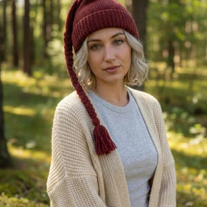 Rote Zipfelmütze Strickmuster, Zipfelmütze (PDF Download)