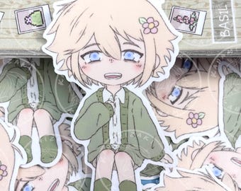 Pegatina de Omori Basil - Fanart - Pegatina troquelada