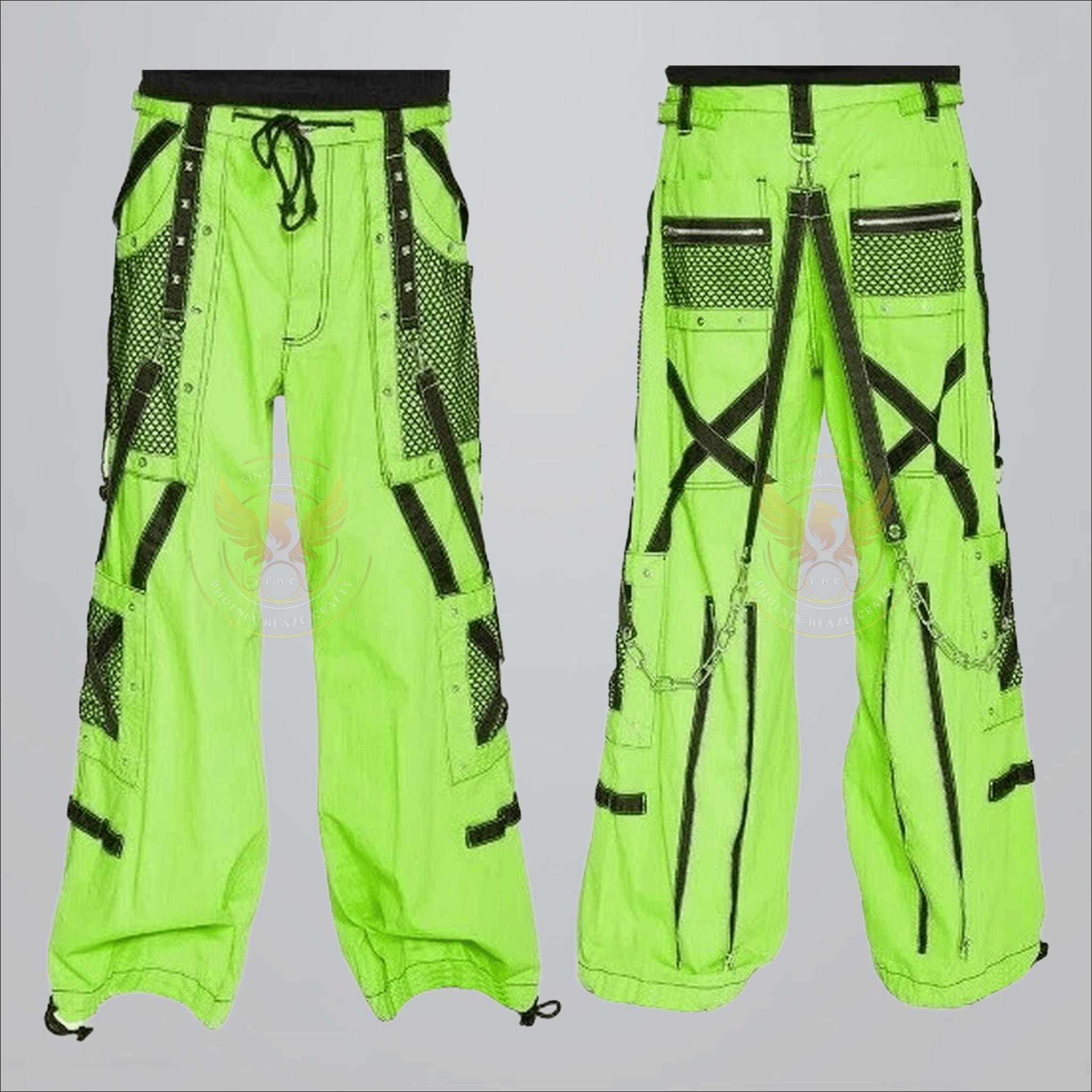Neon Green Cargo Pants