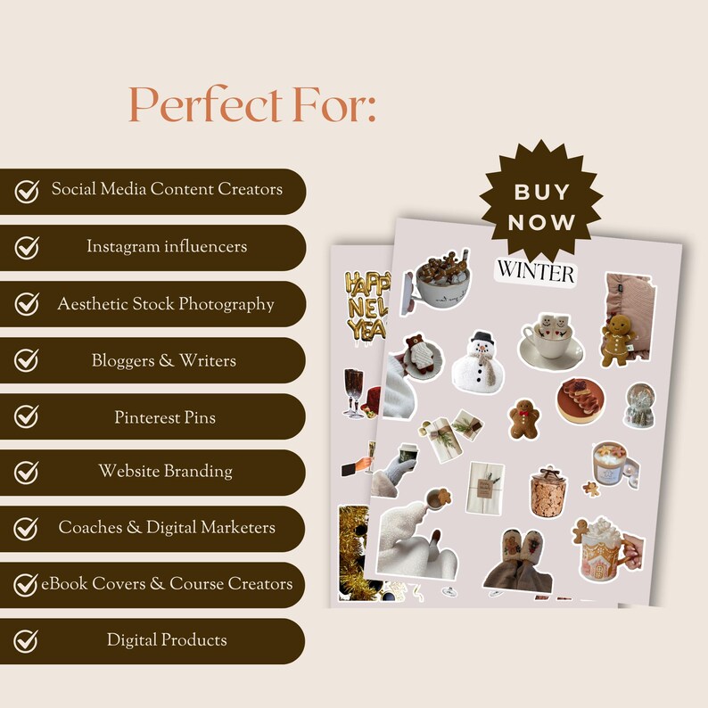 Instagram Seasonal Stickers Bundle | Aesthetic Canva Stickers ...