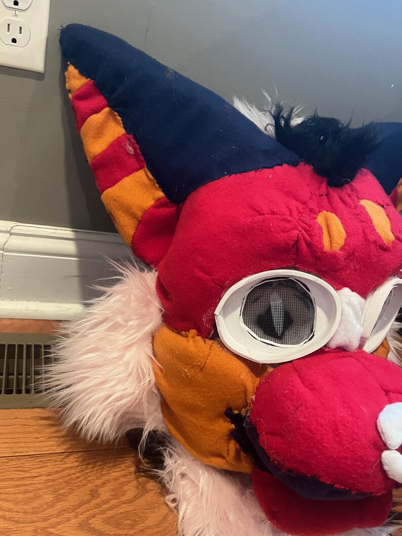 Colorful Lynx Fursuit Head & Tail – Quirky Industrial Vibe! - Etsy